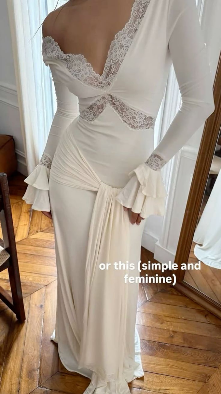 White maxi dress